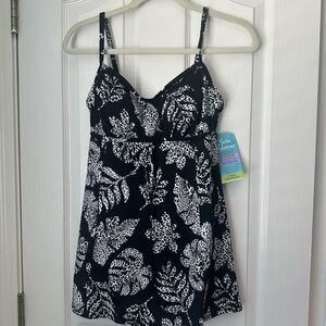 NWT swim solutions swim dress